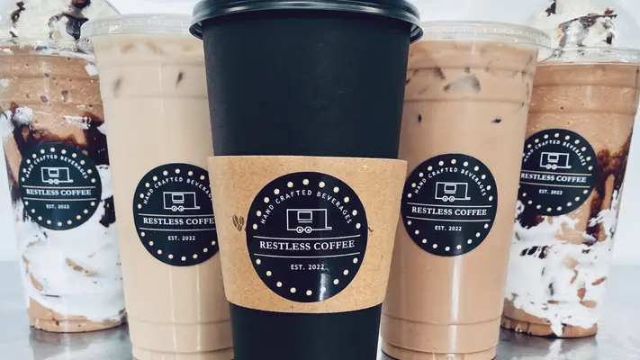 Restless Coffee online ordering banner